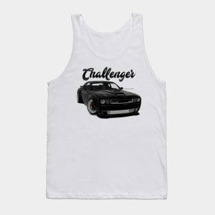 Challenger Drift Black Front Tank Top